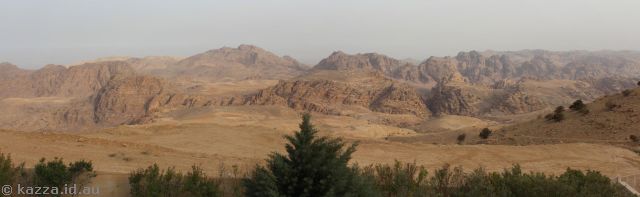 View west from Petra Panorama Hotel (photos by Dad)